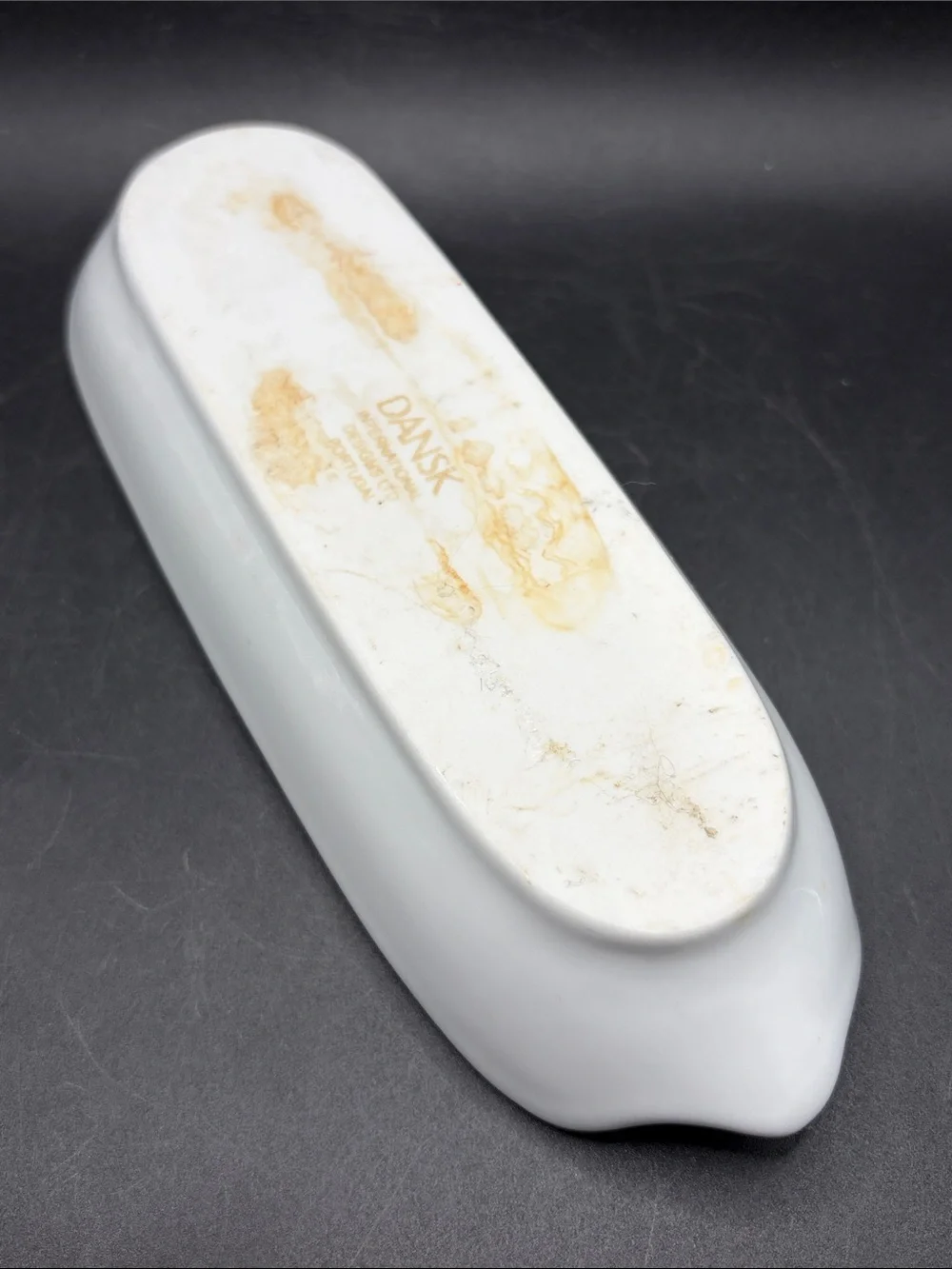 Dansk Portugal Vintage Corn on the Cob White Ceramic Serving Plate Dish Catchall